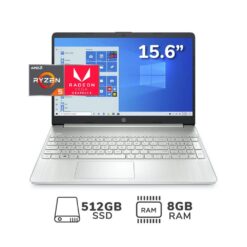 Portátil HP Laptop 15 ef1019la AMD Ryzen 5 4500U RAM 8GB SSD M.2 de 512GB