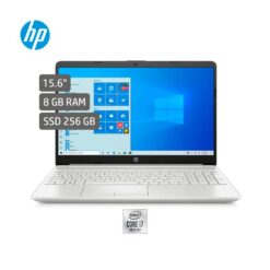 Portátil HP Laptop 15 dw1073la Intel Core i7-10510U RAM 8GB SSD M.2 256GB