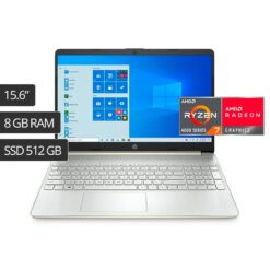 Portátil HP Laptop 15 ef1020la AMD Ryzen 7 4700U RAM 8GB SSD M.2 512GB