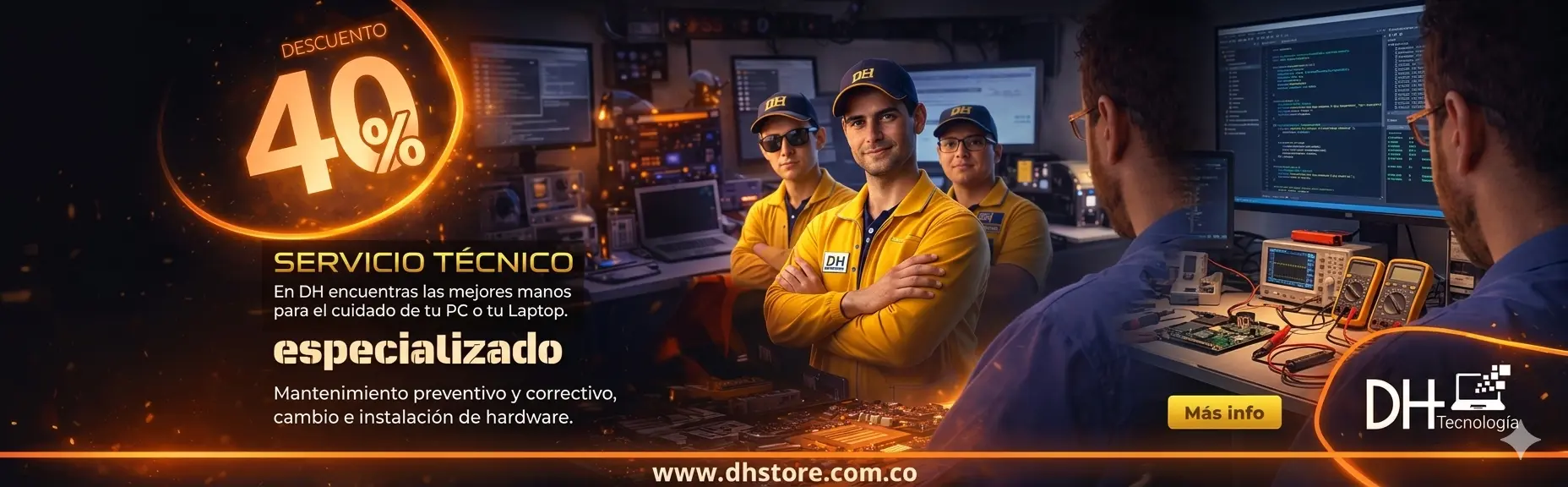 Servicio tecnico de computadores HP acer lenovo dell apple 